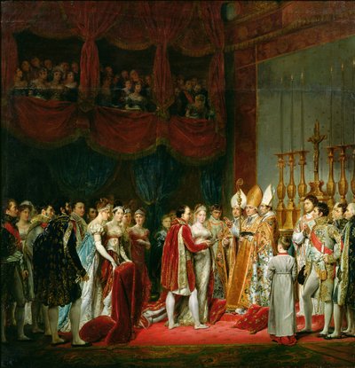 Le Mariage de Napoléon Ier (1769-1821) et Marie Louise (1791-1847) Archiduchesse d